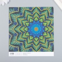 Бумага для скрапбукинга "Цветочная мандала" плотность 180 гр 30,5х32 см