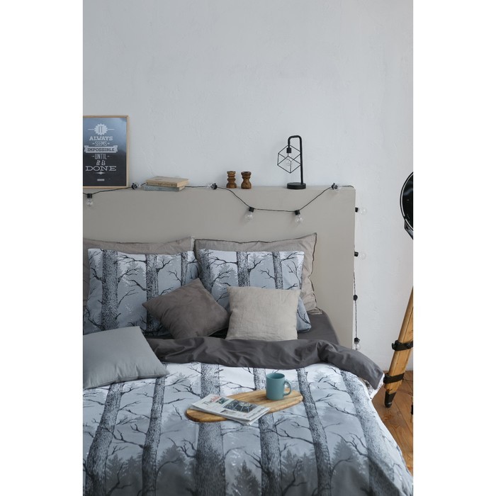 Постельное бельё "Этель" 2 сп Лес 175х215 см, 200х220 см, 70х70 см -2 шт, бязь