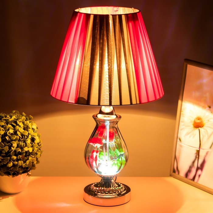 Настольная лампа 16686/1 E27 40Вт хром 29х29х50 см RISALUX