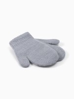 Варежки детские двухслойные MINAKU, 12 см, серые