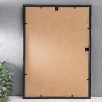 Фоторамка пластик Gallery 29.7х42 см, 636477, чёрный с серебром (пластиковый экран)