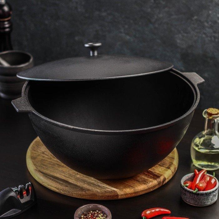 Казан литой чугунный Magma, 7 л, алюминиевая крышка Казан литой чугунный Magma, 7 л, алюминиевая крышка