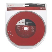 Диск алмазный отрезной ЛОМ, сплошной, мокрый рез, 230×22 мм