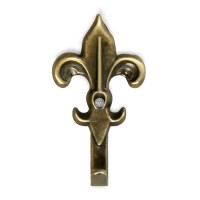 Крючок мебельный ТУНДРА TKO013, однорожковый, бронза, 10 шт. TMP