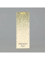 Пакет под бутылку «Подарок», глиттер, 13×36×10 см