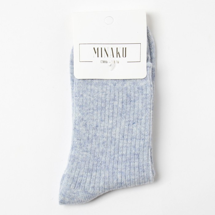 Носки женские MINAKU, цв. голубой, р-р 36-39