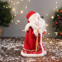 Дед Мороз под ёлку «Зимнее волшебство. Новогодняя игрушка с посохом», 27 см