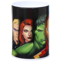 Копилка "Мстители", 7.5х7.5х10.5 см