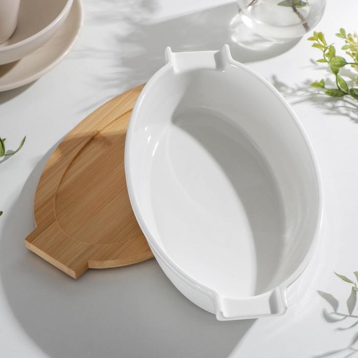 Форма для выпечки овальная Доляна «Эстет», 32,7×21×6,3 см