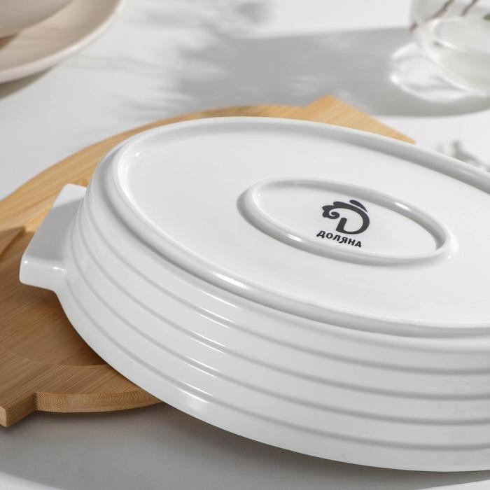 Форма для выпечки овальная Доляна «Эстет», 32,7×21×6,3 см