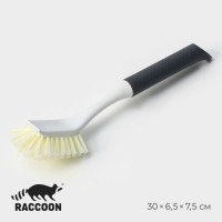 Щётка для мытья посуды Raccoon Breeze, удобная ручка, 30×6.5×8.5 см, ворс 2.5 см