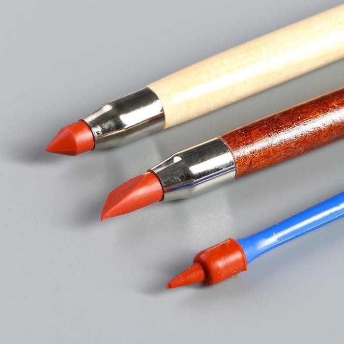 Инструменты для моделирования и придания формы набор 3 шт с резиновыми наконечниками 16 см