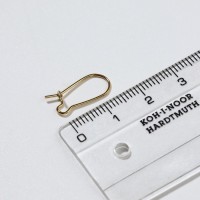 Швензы для сережек-петельки СМ-1069, (набор 5 пар) 15 мм, цвет золото