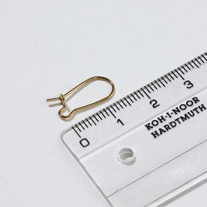 Швензы для сережек-петельки СМ-1069, (набор 5 пар) 15 мм, цвет золото