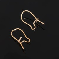 Швензы для сережек-петельки СМ-1069, (набор 5 пар) 15 мм, цвет золото