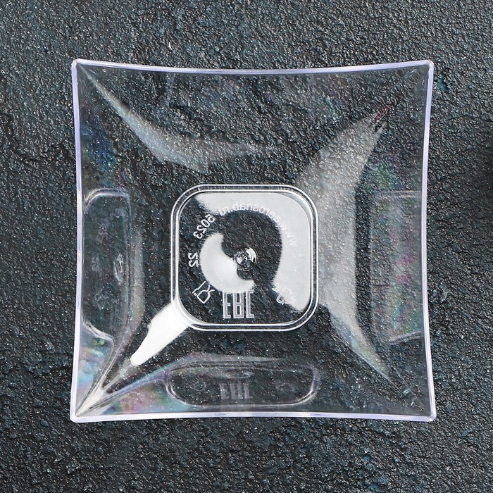 Форма одноразовая для фуршетов Square, 90 мл, 7×7 см, цвет прозрачный