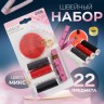 Швейный набор, 22 предмета, в блистере, 20×10.5 см, МИКС