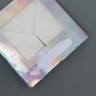 Пакет для торта и коробок, с квадратным дном и окном, голографический, 15×15×15 см