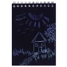 Гравюра блокнот детский «Карлсон», 10 листов, лист наклеек, А6