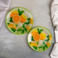 Набор тарелок Доляна «Дольче», 19 предметов: салатник, 6 десертных тарелок, 6 обеденных тарелок, 6 мисок