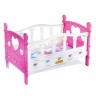 Кроватка для кукол сборная, 5 элементов, в пакете, МИКС