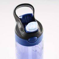 Бутылка для воды 800 мл, с поильником и подвесом, 7.5 х 25 см, микс