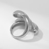 Кольцо металл «Тренд» тройная волна, цвет серебро, размер 17