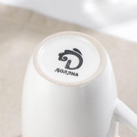 Кружка Доляна «Кот белый», 400 мл