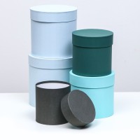 Набор шляпных коробок 5 в 1" Гармония", 20×20 - 14×14 см