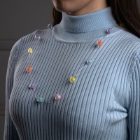 Светодиодные бусы «Сердечки», 80 см, LED(1608)-16-4.6V, AG13×3 (в компл.), 3 режима, свечение тёплое белое