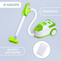 Пылесос детский «Мини-дом», свет, всасывающий, цвет МИКС