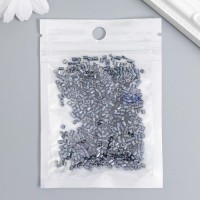 Бисер стекло 12/0 "Цилиндр. Хром" 10 гр