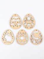 Заготовки для творчества. Роспись по дереву «Пасха: пасхальные подвески», 5 шт.