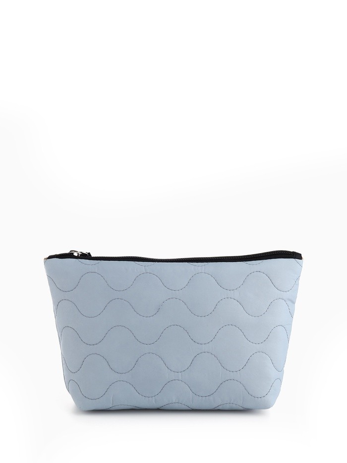 Косметичка на молнии, с ручкой, цвет голубой
