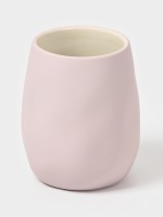 Набор для ванной SAVANNA Soft, 2 предмета, мыльница, стакан, розовый