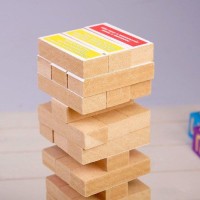 Падающая башня  "Новогодняя Дженга пати", 54 бруска, 30 х 8 см