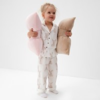 Пижама детская MINAKU Bunny, белая, рост 110 см