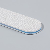 Пилка - мини для ногтей, прямая, 180/200 грит, 11 см, серая