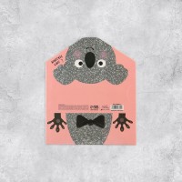 Конверт для денег фигурный «С Днём Рождения», коала, 17.5×8 см