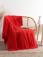 Плед Экономь и Я 150*180см, цв. красный, пл.160 г/м2, 100% п/э