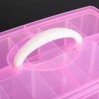 Бокс для хранения, 3 яруса, 30 отделений, 32×18×24 см, цвет МИКС