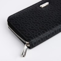 Кошелёк на молнии, цвет чёрный