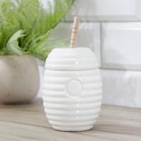 Ёмкость для меда Доляна «Эстет», 300 мл, 8×11,5 см, с ложкой