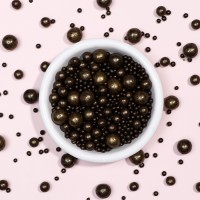 Посыпка кондитерская с мягким центром «Жемчуг», бронзовая, 50 г