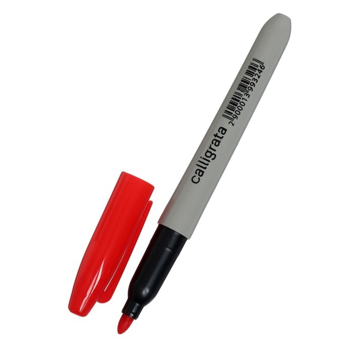 Маркер перманентный Calligrata, красный, узел 3.0 мм