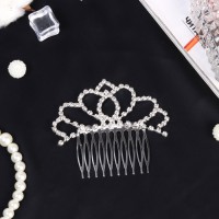 Диадема для волос QF «Медея» грация, 9×7 см, серебро