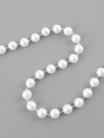 Жемчуг на нитях, 10 мм, 9±1 м, белый