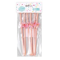 Трубочки для коктейля «Ягодки», набор, 6 шт