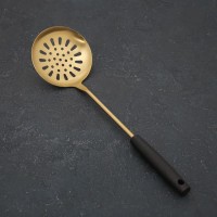 Шумовка «Прайм», h=38,5 см, цвет металла золотой