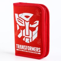 Пенал каркасный, 1 секция, 14×21×4 см, откидной карман, тканевый, «Трансформеры»
